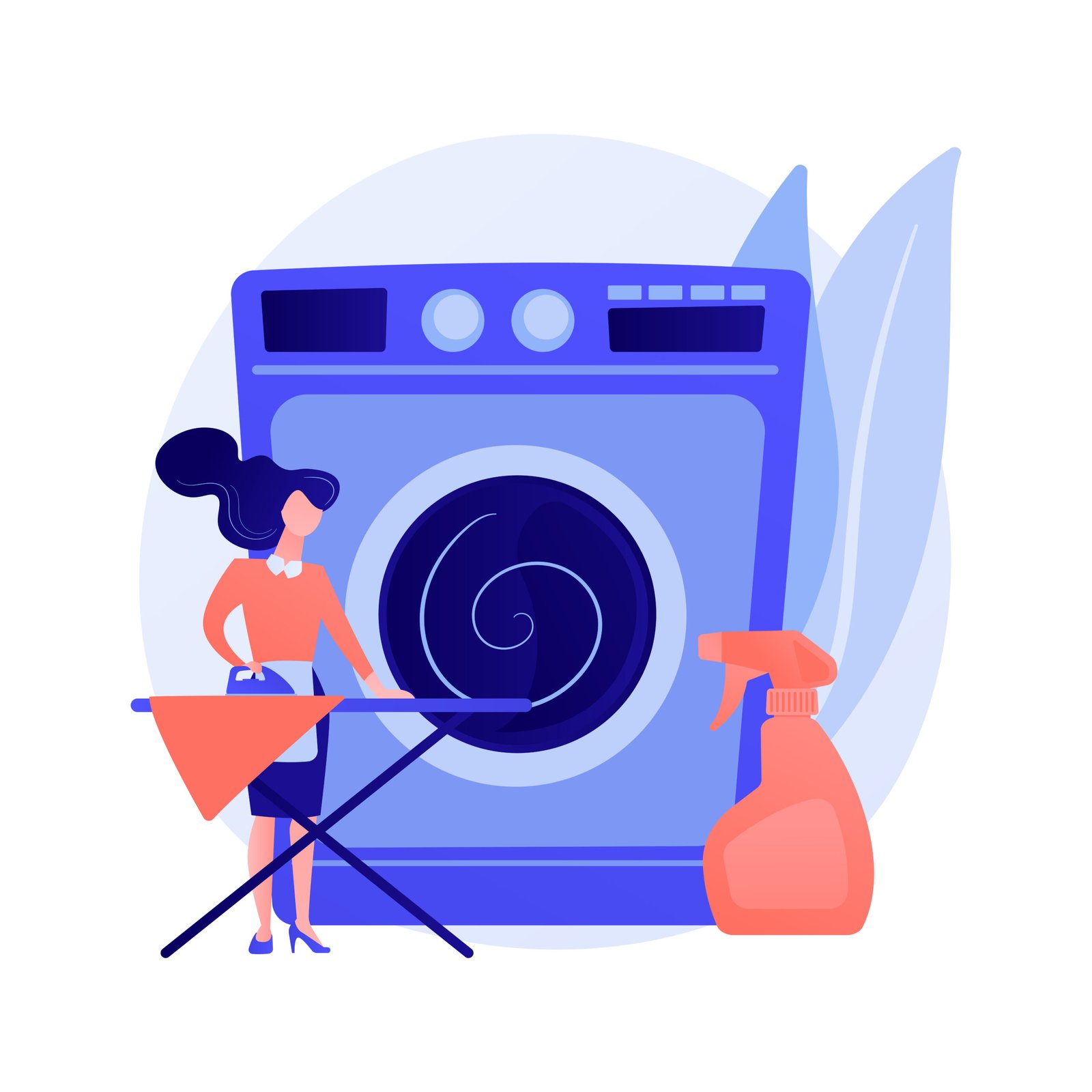laundry and dry cleaning abstract concept vector illustration. laundry and dry cleaning abstract concept vector illustration.